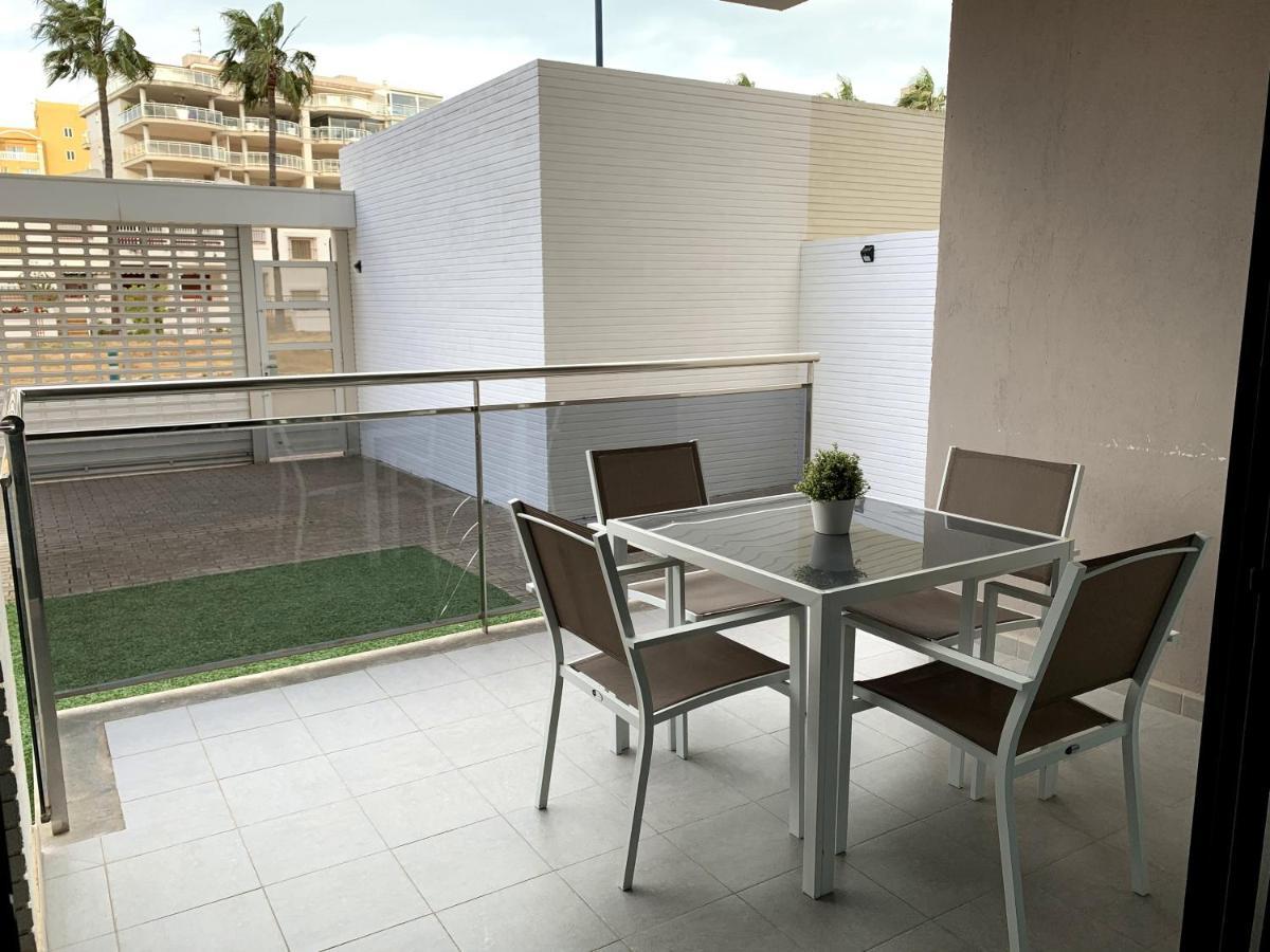 Apartamento Con Jardin En Primera Linea De Playa Con Parking Y Piscina Peñíscola 外观 照片
